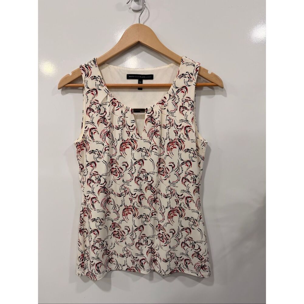 White House Black Market Print Tank Top XS